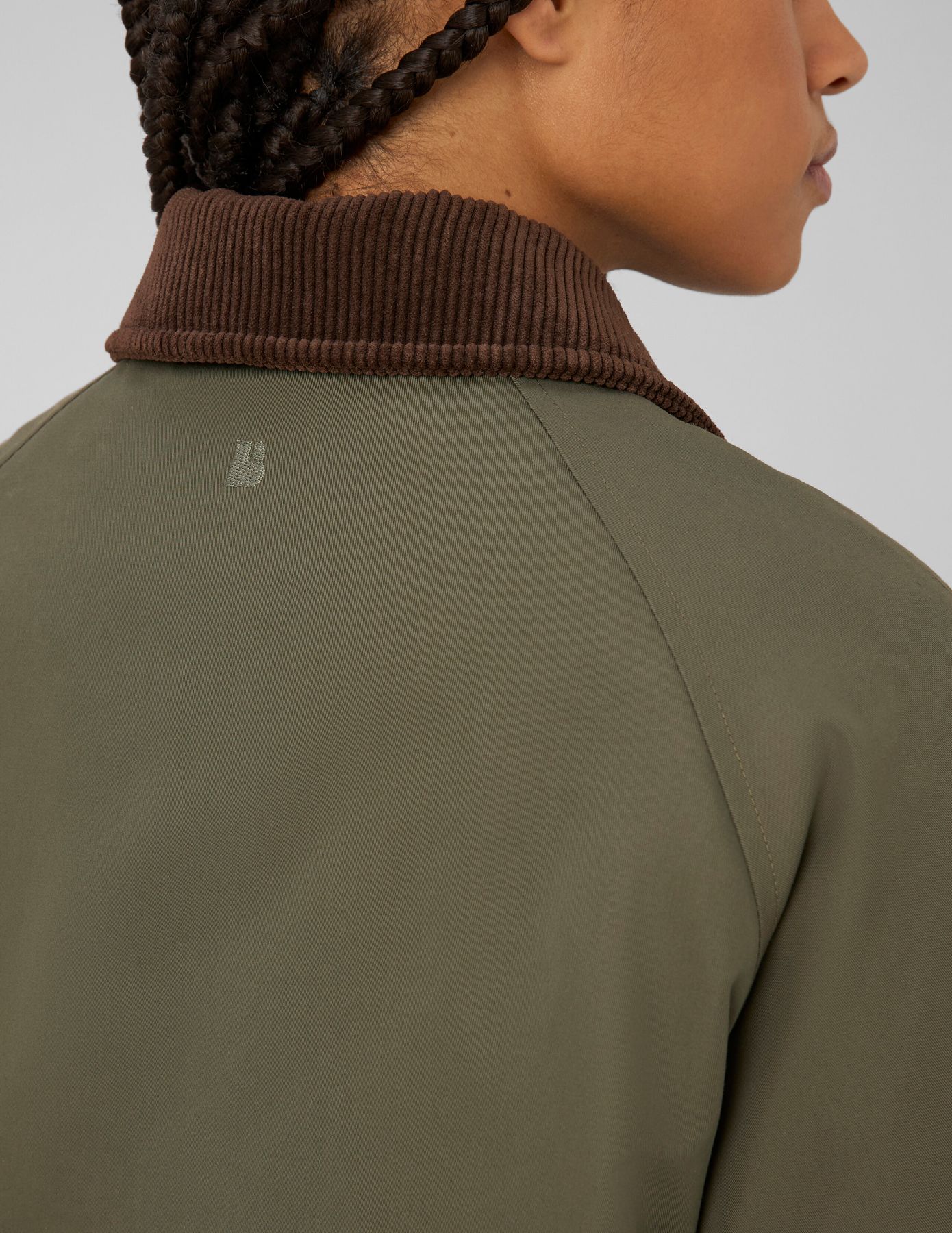 Veste avec col velours cotel&eacute;