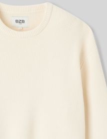 Pull chenille col rond