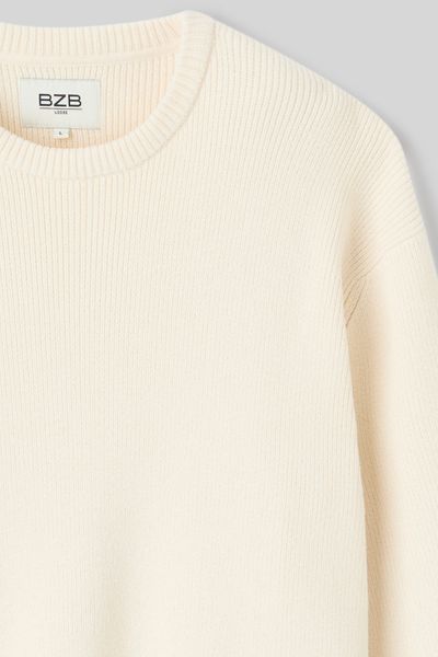 Pull chenille col rond