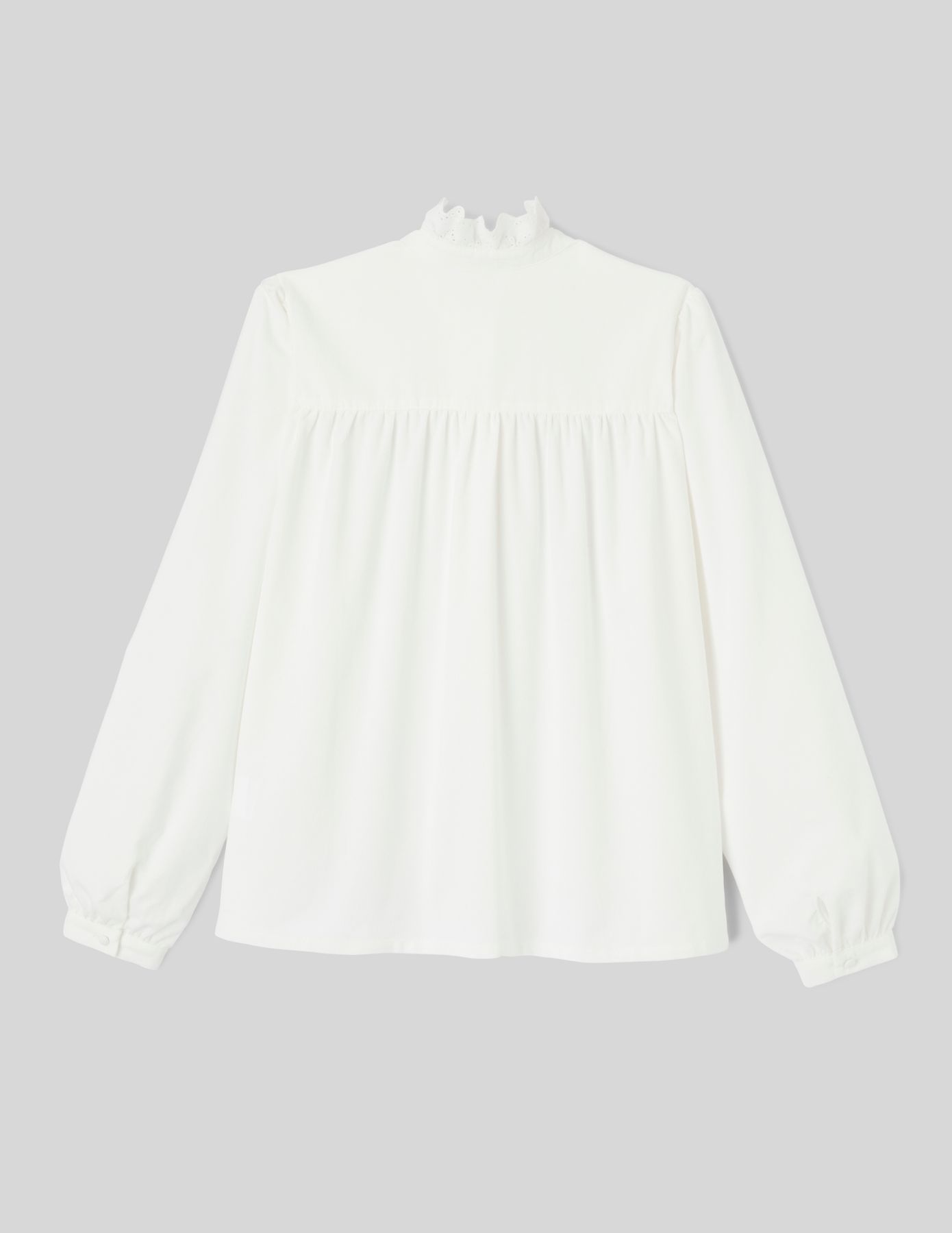 Blouse velours c&ocirc;tel&eacute;