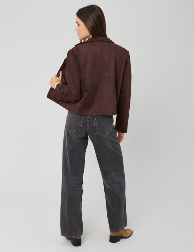 Veste su&eacute;dine &agrave; frange