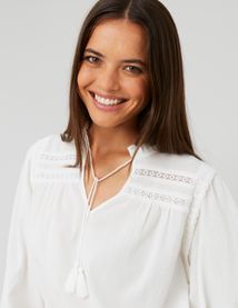 Blouse fluide en crépon