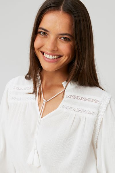 Blouse fluide en crépon