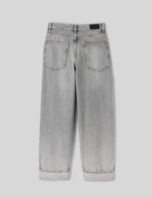 Jean baggy à revers