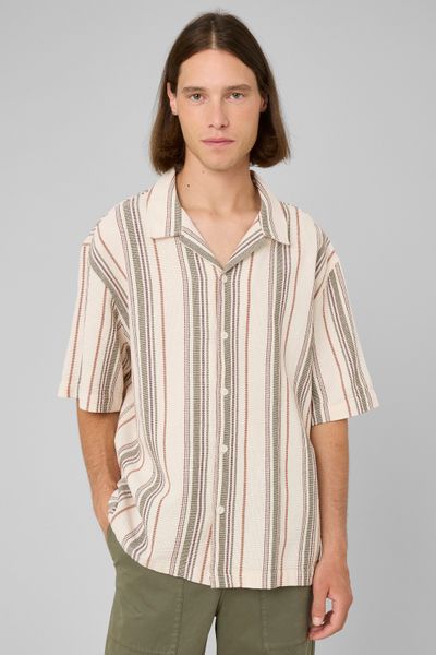 Chemise manches courtes ray&eacute;e