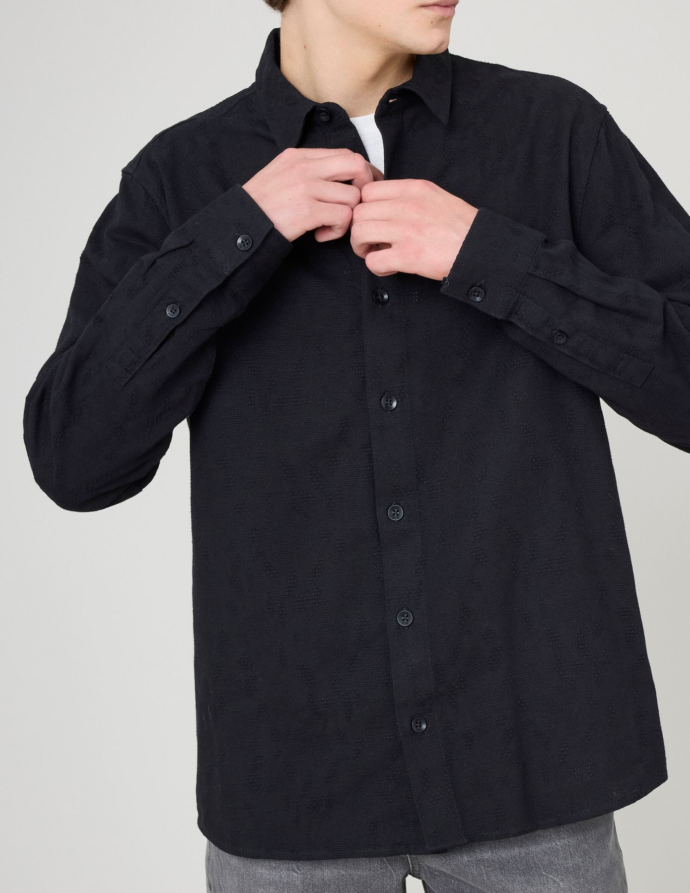 Chemise jacquard