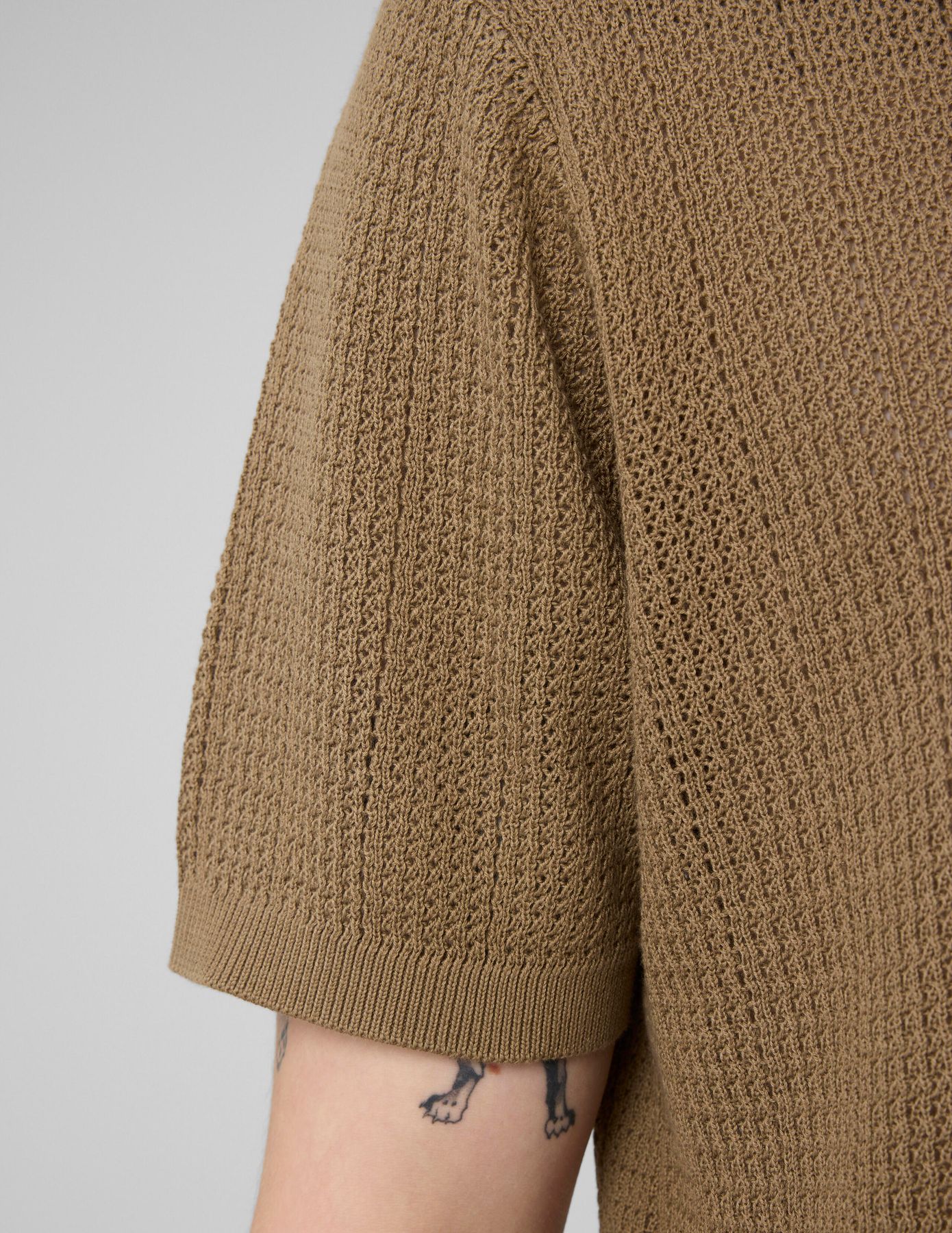 Polo maille ajour&eacute;e