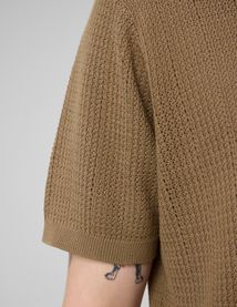 Polo maille ajour&eacute;e