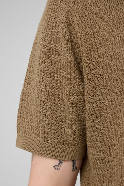 Polo maille ajour&eacute;e