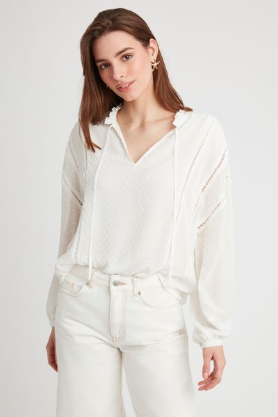 Blouse en plumetis