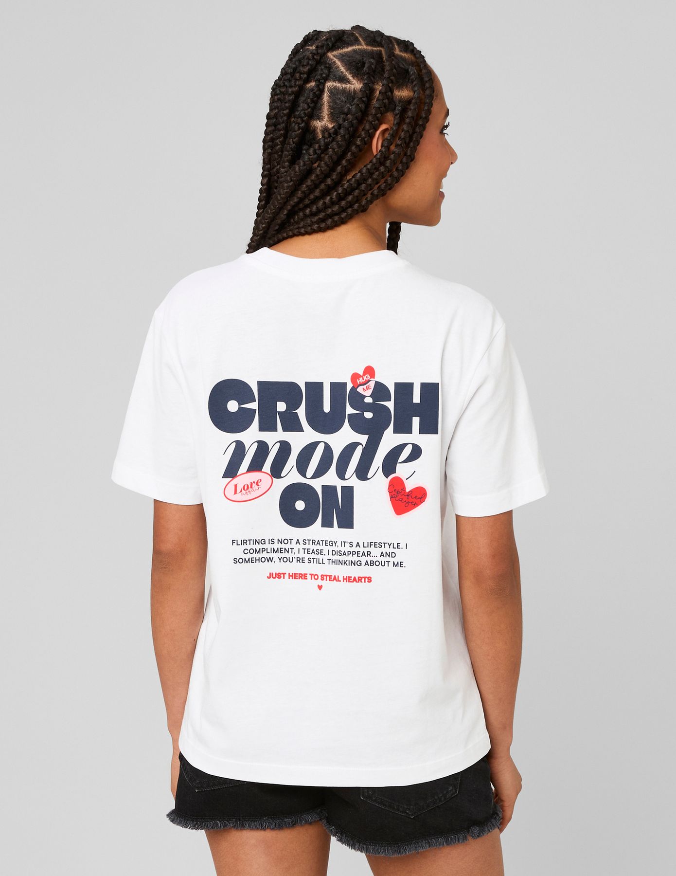 T-shirt imprim&eacute; devant/ dos