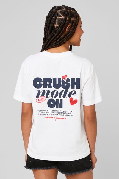 T-shirt imprim&eacute; devant/ dos