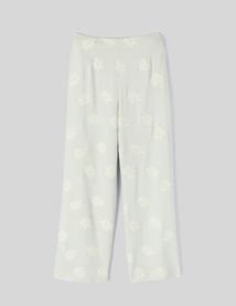 Pantalon fluide brodé