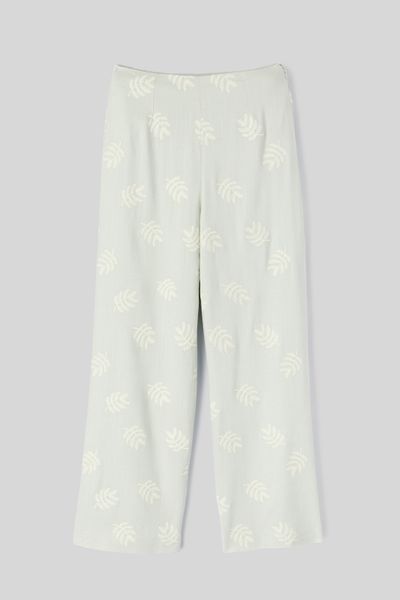 Pantalon fluide brodé