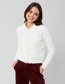 Gilet col polo boutonné