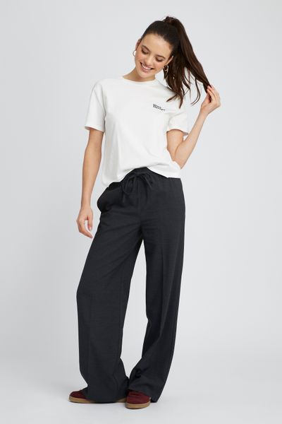 Pantalon taille élastiquée polyester recyclé