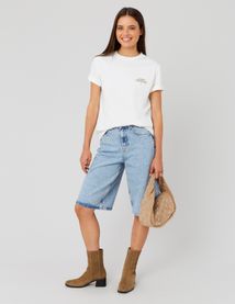 Bermuda en jean long