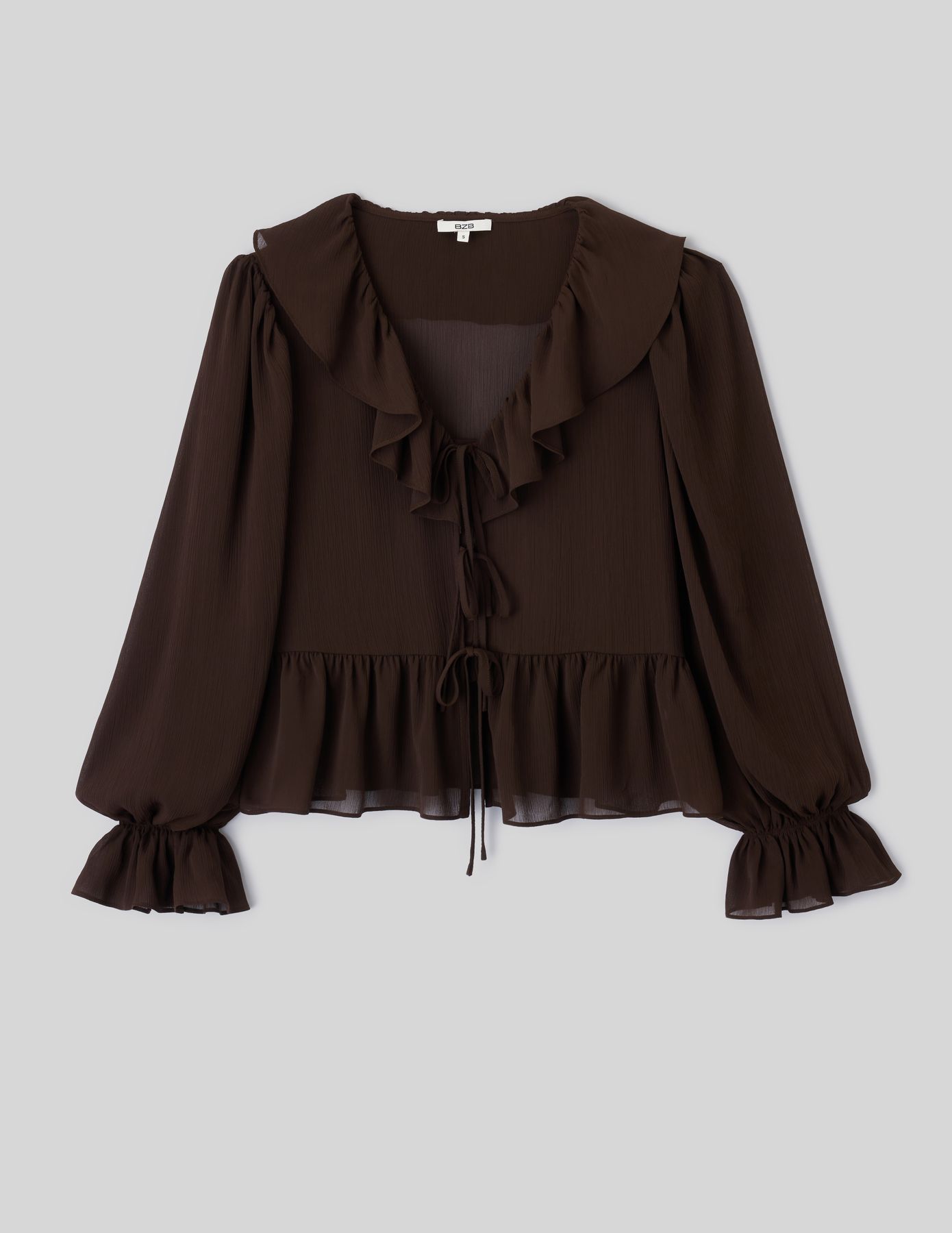 Blouse &agrave; volants