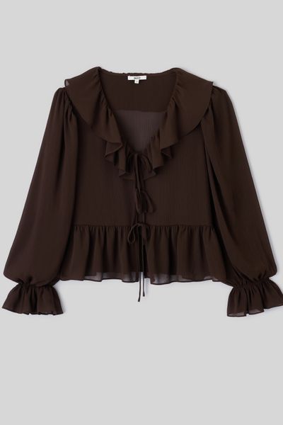 Blouse &agrave; volants