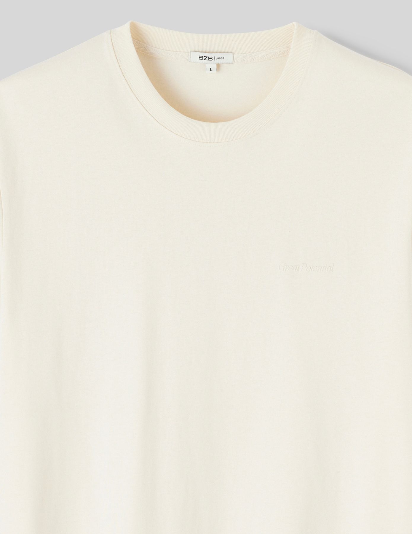 T-shirt embossé devant dos
