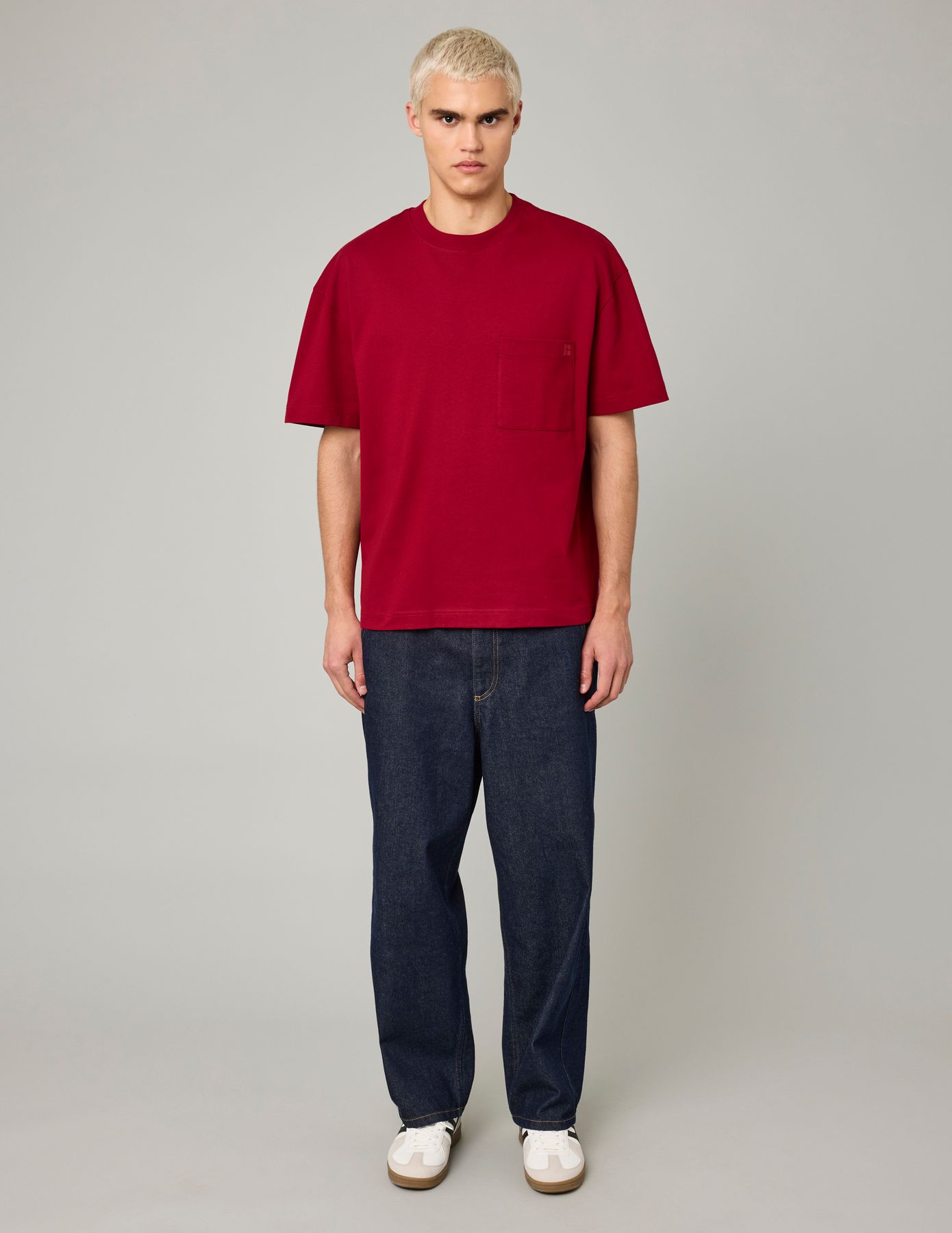 T-shirt boxy poche