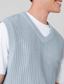 Pull uni sans manches