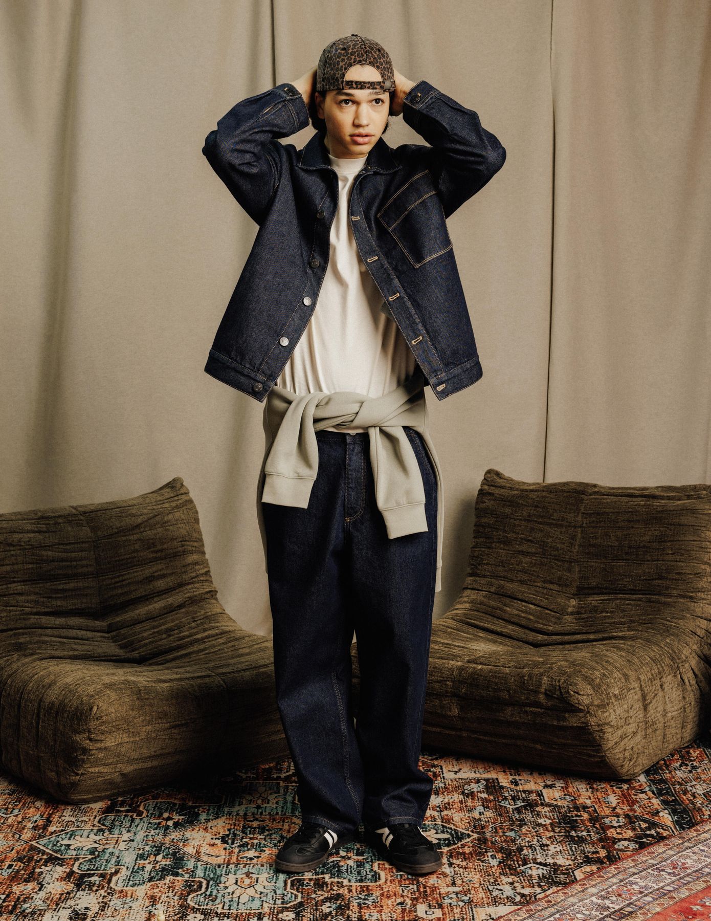 Veste trucker en jean