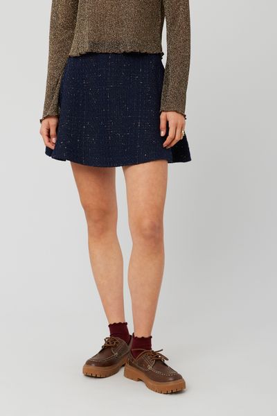 Jupe patineuse en tweed