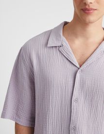 Chemise manches courtes gaze de coton