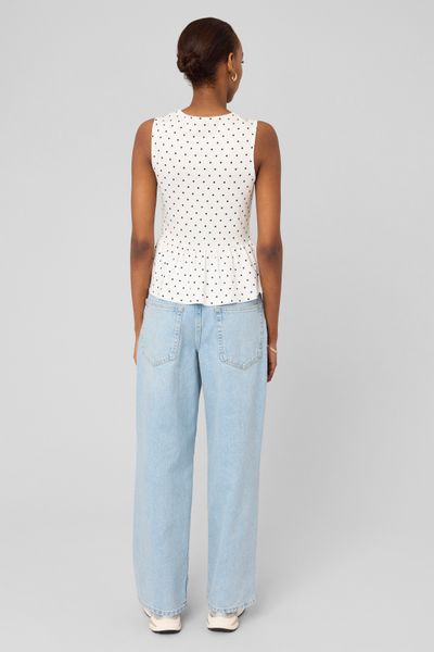 D&eacute;bardeur p&eacute;plum &agrave; pois