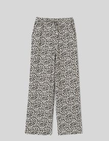 Pantalon fluide droit imprimé