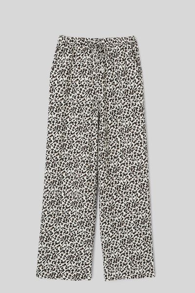 Pantalon fluide droit imprimé