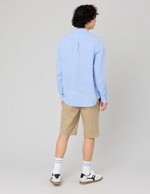 Chemise coton lin unie