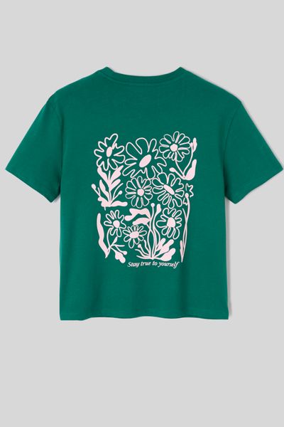 T-shirt imprim&eacute; devant / dos