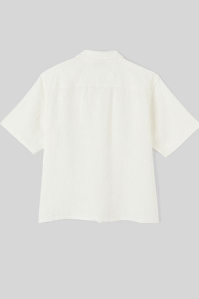 Chemise manches courtes jacquard