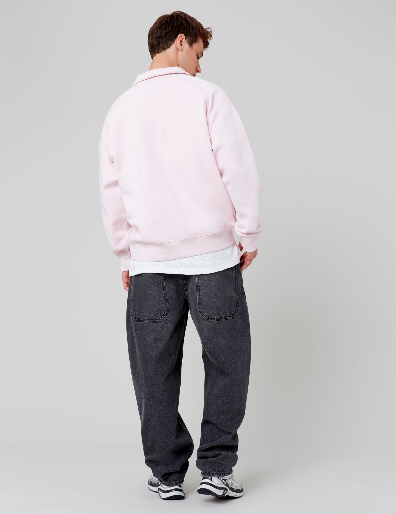 Sweat col polo zippé