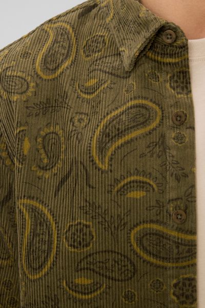 Chemise en velours imprim&eacute;e