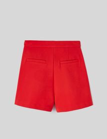 Short à boutons fantaisie en polyester recyclé