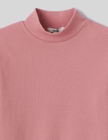 T-shirt col montant uni