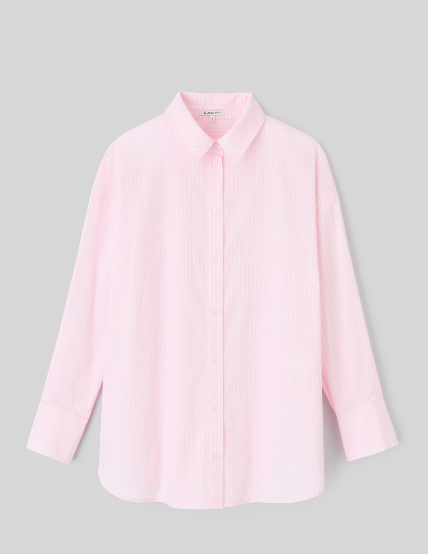 Chemise en popeline rayée
