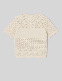 Gilet court en crochet