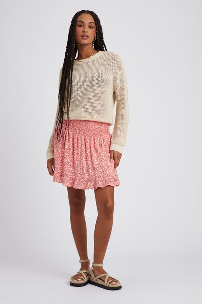 Jupe short imprimé fleurs