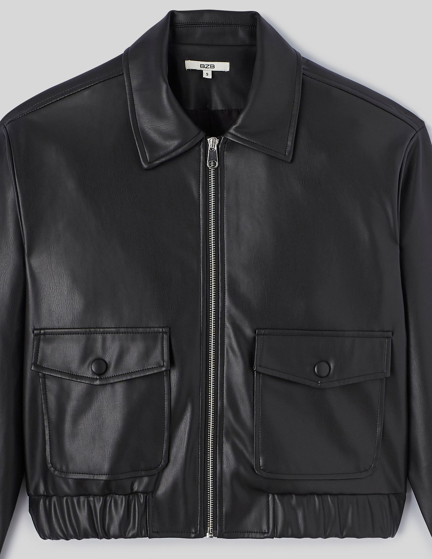 Blouson bombardier en tissu enduit