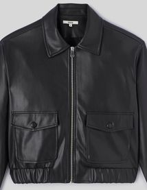 Blouson bombardier en tissu enduit