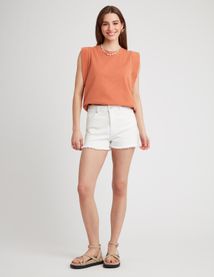 Short en jean raw cut