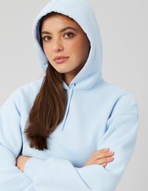 Sweat uni &agrave; capuche