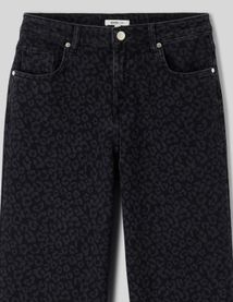 Jean baggy l&eacute;opard