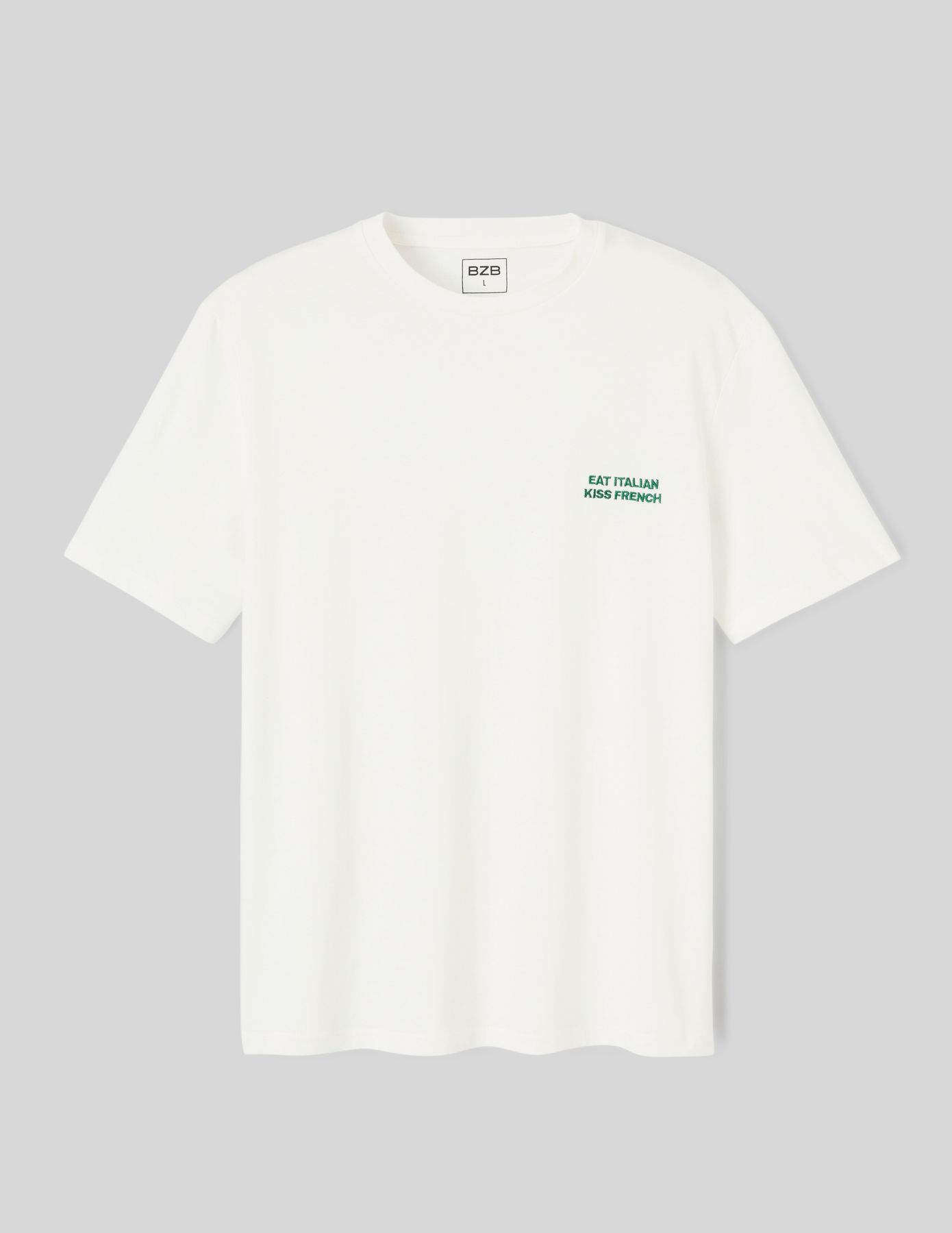 T-shirt broderie poitrine