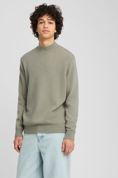 Pull col montant laine