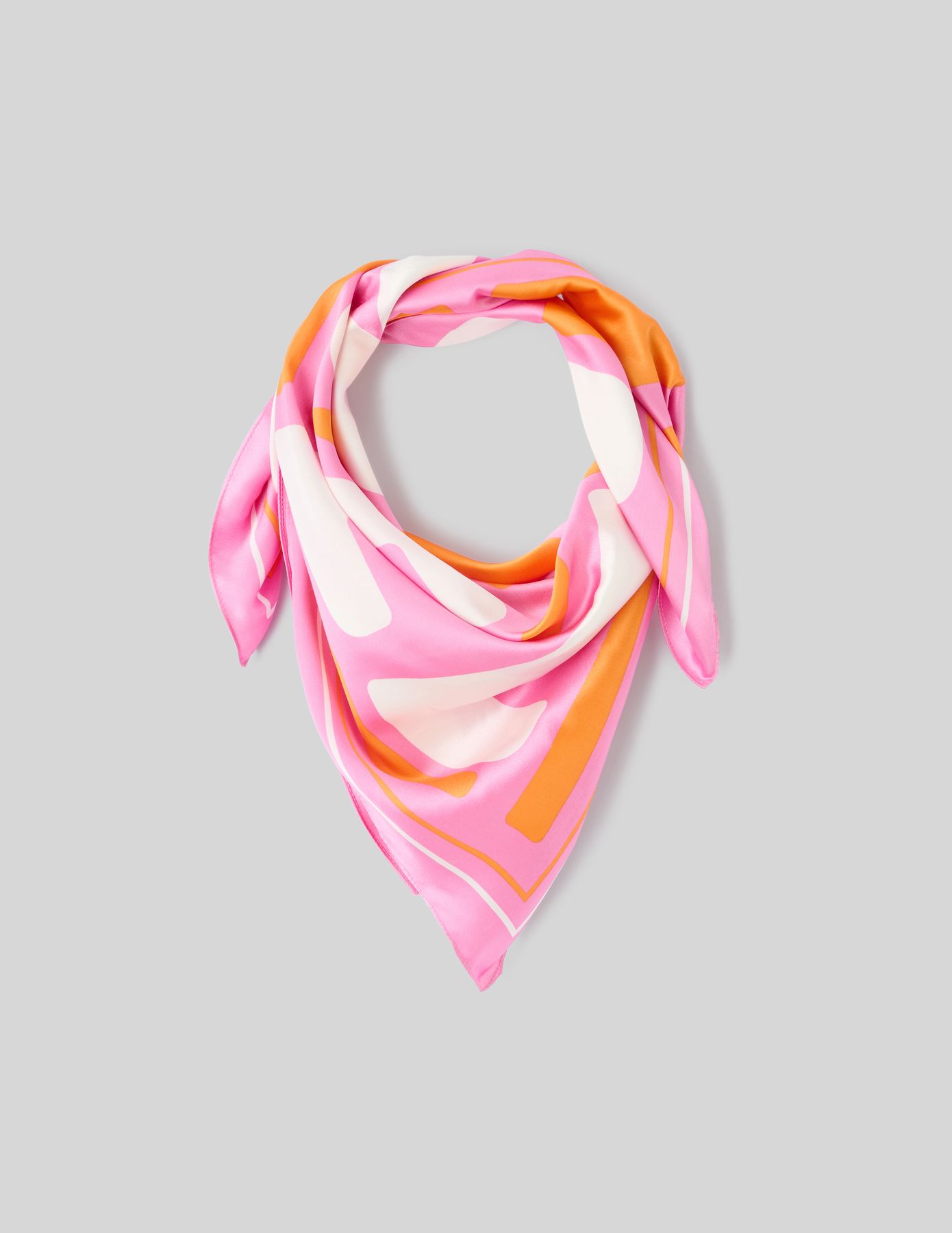 Foulard satin imprimé